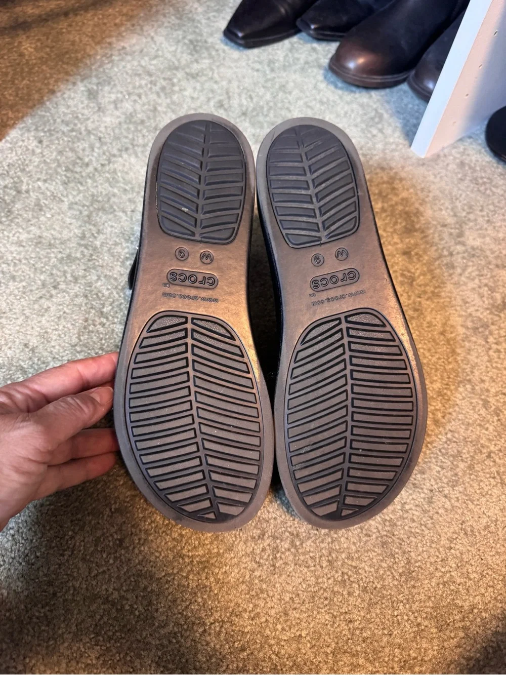 CROCS platform sandals